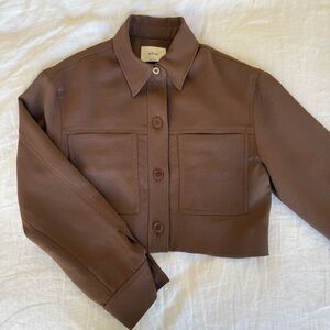 Wilfred Little Cropped Jacket in brown size S